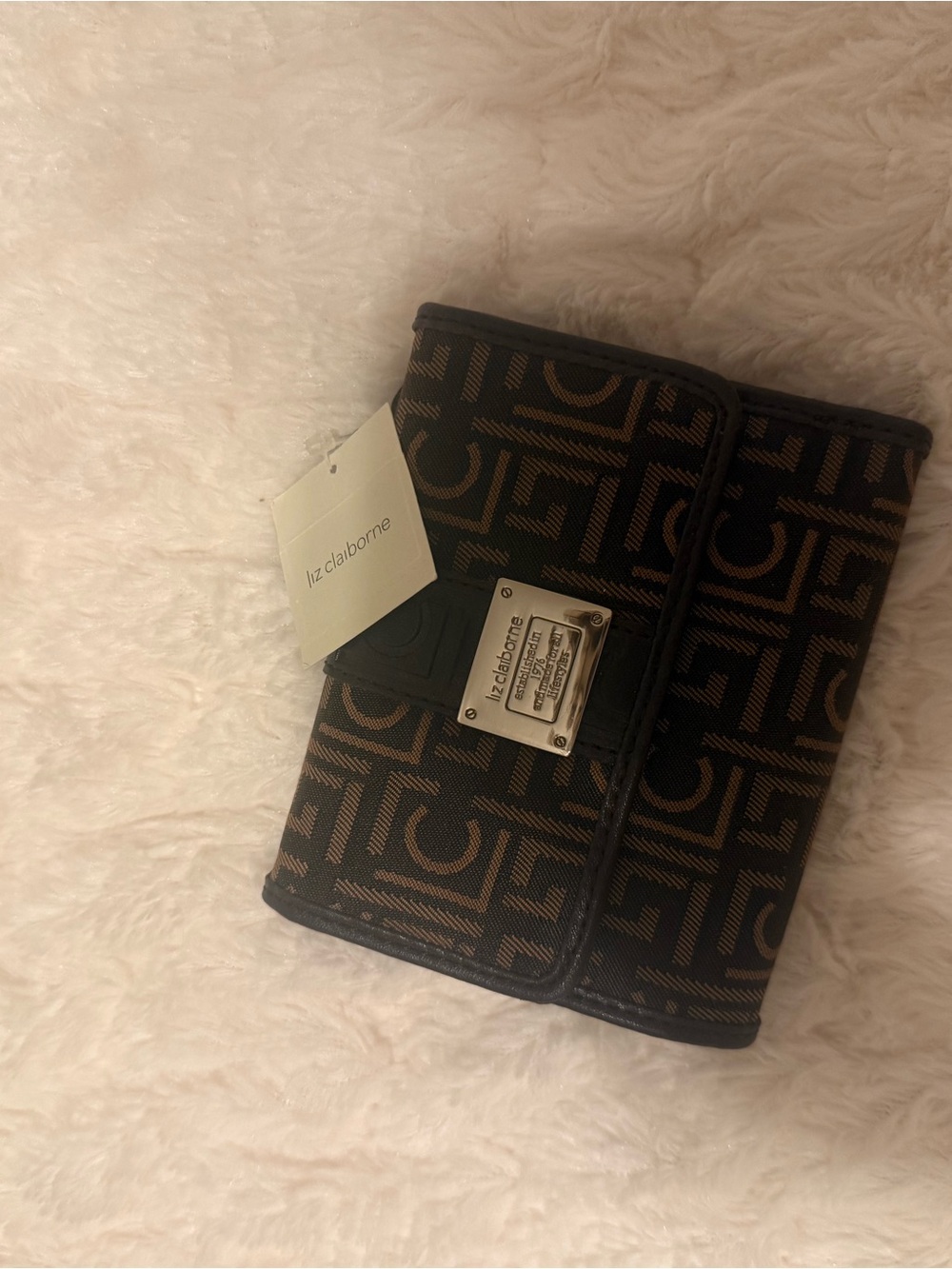 Liz Claiborne Brown Monogram Wallet